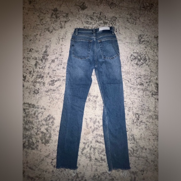 REDONE high rise stretch skinny jeans size 24 - Picture 7 of 8